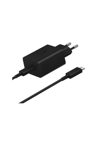 Samsung Uyumlu 45W Type-C Süper Hızlı Şarj Cihazı Siyah