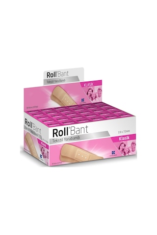 Roll Bant Klasik Tekstil Yara Bandı 30 x 10 Adet
