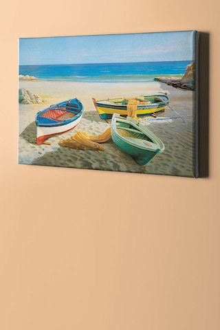 Webstyle Sayılarla Boyama Seti Kasnaklı Terkedilmiş Kayıklar 60 X 75 Cm