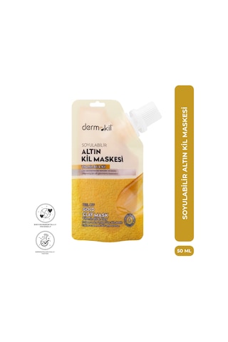 Dermokil Soyulabilir Altın Kil Maske 50 Ml