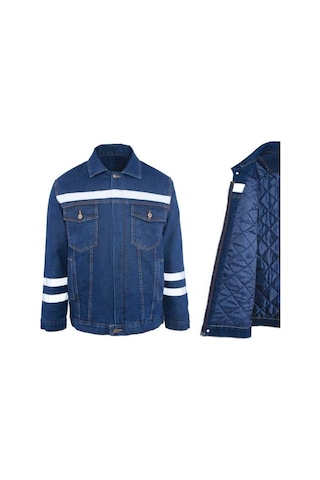 Kot İş Montu Kapitoneli Myform 3110 Sona Denim 12 Ons Renk Mavi