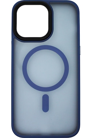 Apple Uyumlu iPhone 14 Pro Max Deep Kılıf Magsafe Şarj Destekli Kamera Korumalı Darbe Önleyici Kılıf Mavi