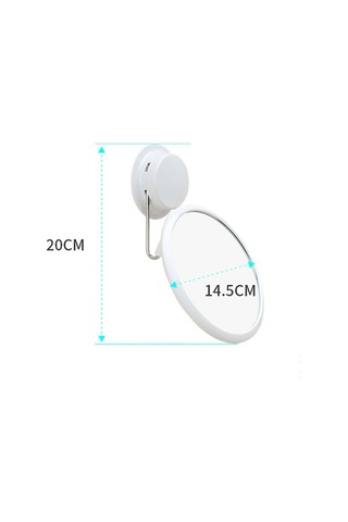 Cbtx Dönen ve Katlanır Duvara Monte Makyaj Aynası Beyaz