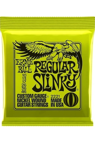 Ernie Ball 10-46 Regular Slinky Nikel Elektro Gitar Teli P02221 Ernie Ball 10-46 Regular Slinky Nikel Elektro Gitar Teli P02221