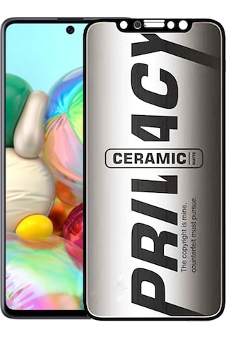 Samsung Uyumlu Galaxy A71 Hayalet Ekran Koruyucu Mat Seramik Hayalet