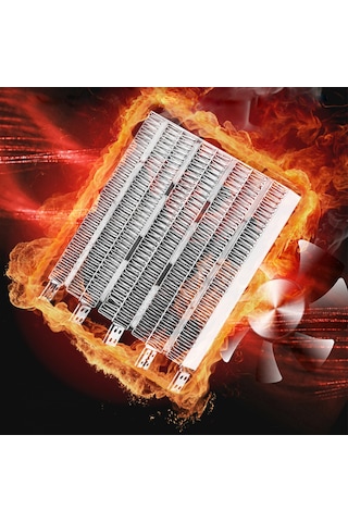 Qingmipy Eu Plug Yeşil Ptc Seramik 500w Sessiz Odun Isıtıcı - Ofis Ev Masaüstü Mini Isı Kaynağı