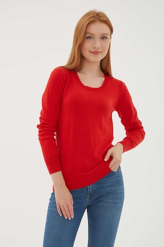 Fashion Friends Bayan Kazak 24k0779k1 Kırmızı Kırmızı