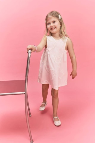 Defacto Kolsuz Brode Pembe Elbise Kız Bebek G9325a526hswt16 Beyaz-wt16