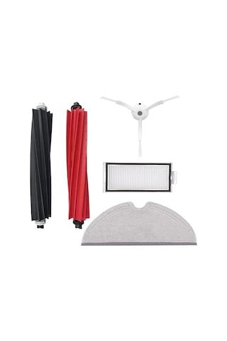 Roborock Q5 Pro / Q5 Pro Plus Uyumlu Yedek Parça Seti 5'li Filtre, Mop, Yan Ve Ana Fırçalar