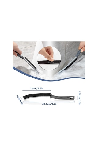 Geeroyoo 3'ü 1 Arada Derz Fırçası Seti - Banyo Ve Mutfak İçin Dayanıklı Sert Kıllı Temizlik Fırçaları 9.25 İnç Diğer