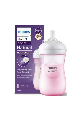 Philips Avent Avent Natural Response Pp Pembe Biberon 1+ Ay 260 Ml Scy903/11 Nhr