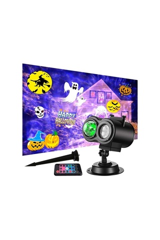 Prestigegoods Noel Tatili Işıkları Projektör 2'si 1 Arada Okyanus Lmh00053 Siyah