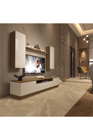 Decoraktiv Trendstyle 5ds Mdf Tv Ünitesi Tv Sehpası Pera - Beyaz