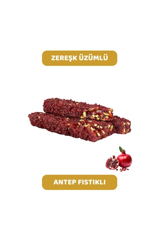Zereşk Üzümü Kaplı Antep Fıstıklı Nar Aromalı Kral Lokum 500 Gr