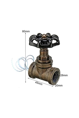Besthome1 Sunttek Endüstriyel Steampunk Işık Anahtarı Armatür 1/2 0.5 Boyutta