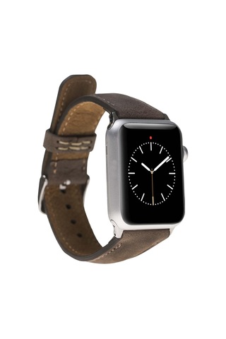 Bloominband Cinnamon Bark Deri Apple Watch Uyumlu Kordonu-44/45/46/49mm