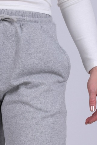Armonika Kadın Gri Beli Ve Paçası Lastikli Cepli İçi Şardonlu Eşofman Altı Arm-26k001063