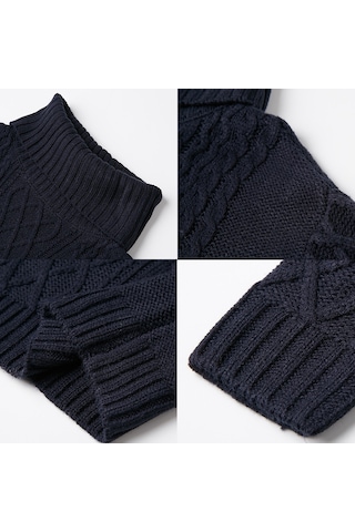 Sones Sonbahar Ve Kış Örgü Elbiseler Uzun Balıkçı Yaka Kazak Kadınlar İçin Ordu Yeşili