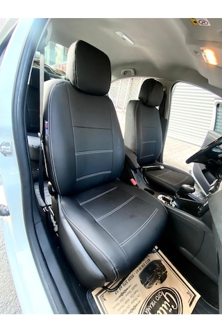 Renault Fluance 2010 2016 Uyumlu Arka Sırt Arka Oturma Tek Parça Model Komple Siyah Deri Beyaz Ip