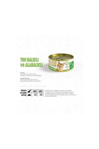 Nutri Feline Ton ve Alabalıklı Tahılsız Konserve Yetişkin Kedi Maması 85 G