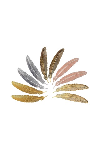 Şık Metal Tüy Ayraçları Basit Tüy Şekilli Metal Ayraçlar