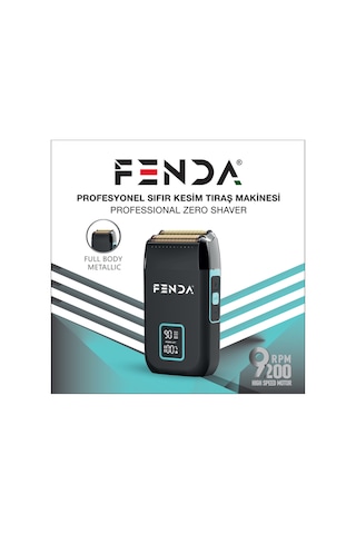 Fenda Profesyonel Sıfır Kesim Tıraş Makinesi Siyah Fndsklks0008bl