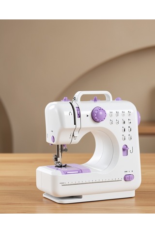 Kompakt Dikiş Makinesi 12 Desenli Ayak Pedallı Asw2-4 Diğer