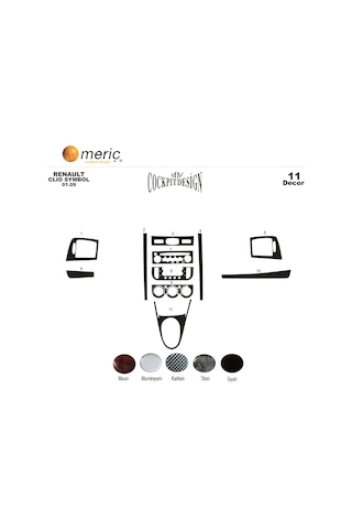 Meriç® Renault Clio Symbol Ön Torpido Kaplama 11 Parça 2009-2011 (530157167) Meriç® Renault Clio Symbol Ön Torpido Kaplama 11 Parça 2009-2011 (530157167)