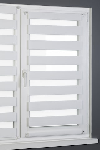 Briz Zebra Perde Cam Ve Balkon Kapı Perdesi Beyaz