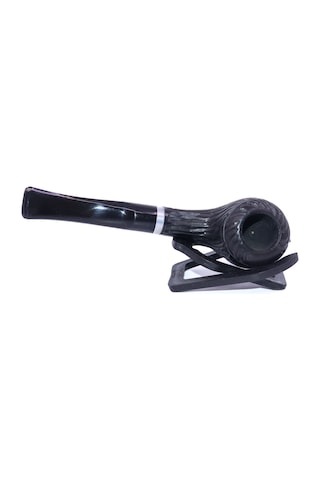 Pipsan Pipo Gravür İşlemeli Half Bent - Siyah