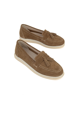 Ziya, Kadın Hakiki Deri Loafer Ayakkabı 161359z402 Caramel 161359z402 809