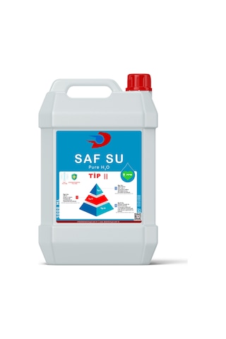 Saf Su - Distile Su - 0 ppm | Tip II | 5.00 KG