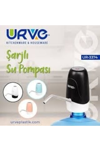 Şarjlı Damacana Pompası Siyah