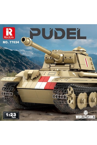 Reobrix 77034 World Of Tanks Pudel Panter Tankı Yaratıcı Yapı Blok Seti Building Blocks - 969 Parça
