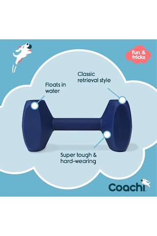 Company Of Animals Coachi Training Dumbbell, Yüzer, Geniş Atma, Klasik Alım Oyuncağı, Av Köpeği Ve Köpek Yavrusu Eğitimi,köpek Aksesuarı, Çok Sağlam Ve Dayanıklı, Küçük Köpekler Ve Yavru Köpekler İçin