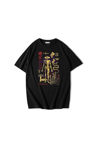 Brz Collection Unisex Oversize Yugen T-shirt-siyah Siyah