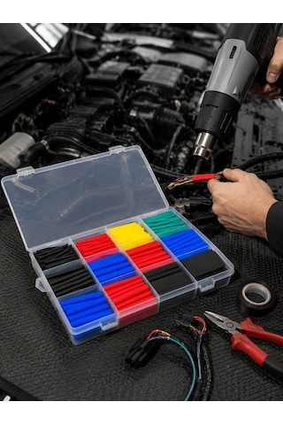 560 Parça Isı Makaron Seti Elektrik, Otomotiv Ve Elektronik İçin
