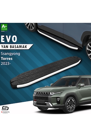 S-dizayn Ssangyong Torres Evo Aluminyum Yan Basamak 183 Cm 2023 Üzeri