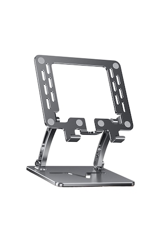 Homyl Tablet Stand Tutucu Kaymaz Taban Siyah-kare-delik