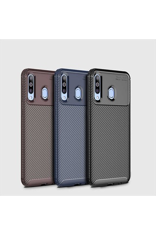 Galaxy M30 Kılıf Zore Negro Silikon Kapak Lacivert