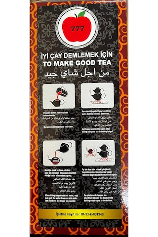 777 Siyah İthal Çay Kutu 400 G