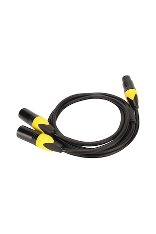 Konesam 1m Xlr Dağıtıcı Kablosu - 3pin Dişi'den Çift Erkek'e - Mikrofon Ses Adaptörü - Gürültüsüz Dengeleme