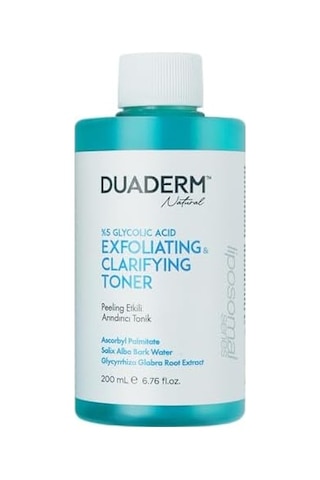 Duaderm Natural Peeling Etkili Yüzde Beş Glikolik Asit Arındırıcı Tonik 200 Ml