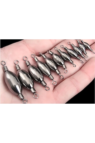 Hokkaido 4 Adet,19.5 Gram,no:5,çift İki Tarafı Bilyalı Fırdöndülü Olta Balıkçılık Kurşunu 19.5 Gr