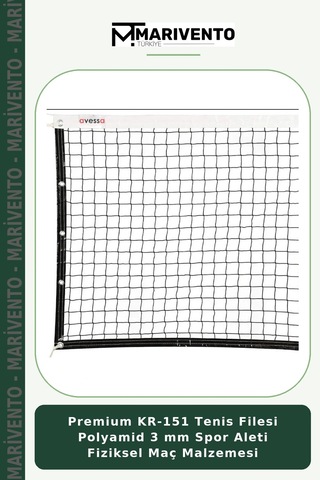 Premium Kr-151 Tenis Filesi Polyamid 3 Mm Spor Aleti Fiziksel Maç Malzemesi