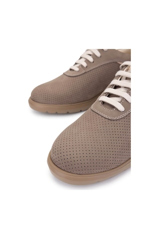 Tamer Tanca Erkek Hakiki Deri Bej Sneakers & Spor Ayakkabı 1093 1193 Erk Ayk Y25 Bej Nbk Zmb Bej
