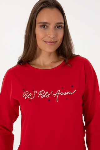 U.s. Polo Assn. Kadın Kırmızı Pijama Takım 50318886-vr030 Kırmızı