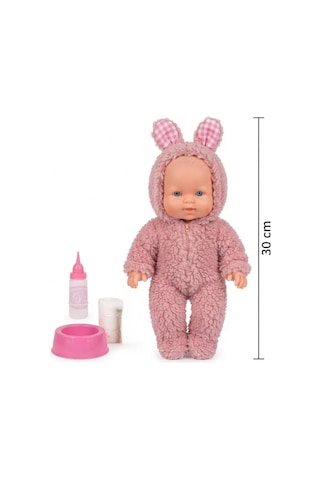 Masal Anlatan Ve Altını Islatan Kostümlü Bebek Kafası Kolları Et 30 Cm Lazımlık Ve Biberon Hediyeli 44206885
