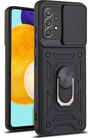 Teleplus Samsung Galaxy Uyumlu A33 5g Kılıf Magnetik Standlı Kamera Korumalı Slide Sürgülü Cover Kapak