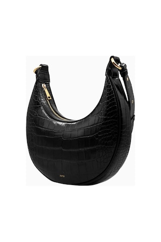 Jw Pei Carly Saddle Bag Vegan Deri Omuz Çantası Siyah - 1. Stil